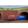Hornby R60128 DAL & Hanjin, 1 x 20' and 1 x 40' Containers-Era 11 Wagon Packs, Brown, One Size view 2