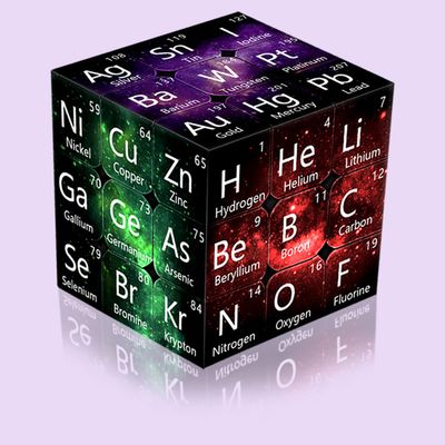 3x3 Speed Cube Periodic Table 3x3 UV Printing Chemical Elements Cube 3x3x3 Magic Cube Puzzles Black Stickerless Sturdy and Smooth Speed Cube Puzzles Educational Games Toy for Kids and Adults