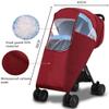 MMWMJWMB Universal Baby Stroller Rain Cover Waterproof, Travel Strollers Raincoat - Pushchairs Accessories Baby Carriage Rain Cover - Windproof Protection Outdoor Use Easy to Install and Remove view 2