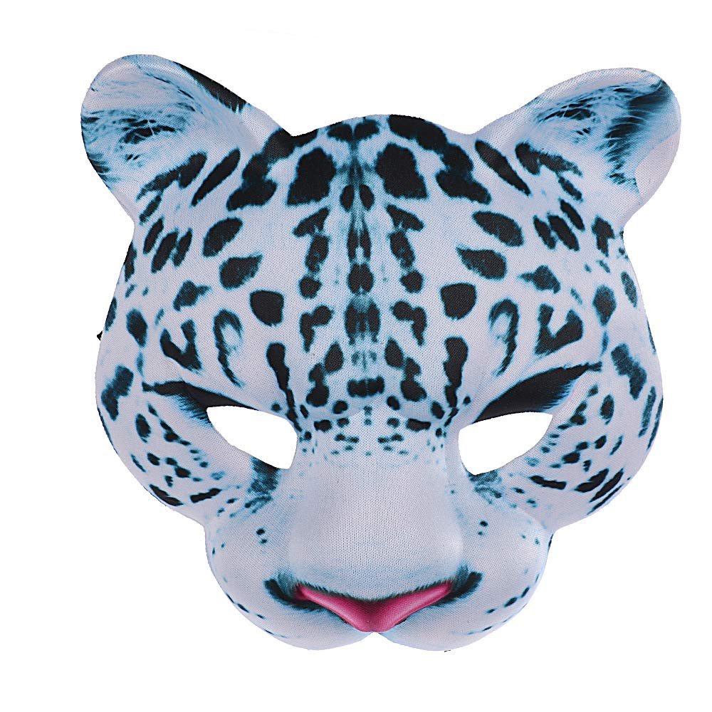 Hosfairy 1Pcs Halloween Animal Masks Animal Leopard Mask for Halloween Easter Carnival Costume Party Masquerade Cosplay Props