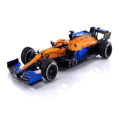 Minichamps 530213303 1:18 Mclaren F1 Team MCL35M-Daniel Ricciardo-Winner Italian GP 2021 Collectible Miniature Car, Multicoloured