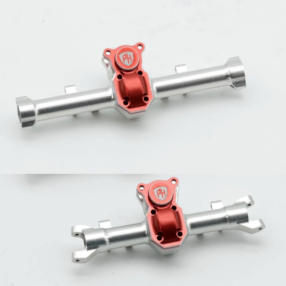 Power Hobbies Powerhobby Axial SCX24 C10 Deadbolt Aluminum Front Rear Axle Housing Silver