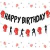 Balterever Boxing Birthday Party Decorations Boxing Banner Garland Wrestling Party Supplies Boxing Match Fight Sports Theme Boxer Birthday Party Decorations view 1