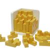 3D Wooden Brain Teaser Puzzle Cube Wooden Puzzles T-Shaped Jigsaw Logic Puzzle Game Puzzles Educational Toy for Kids and Adults (Golden) view 1