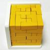 3D Wooden Brain Teaser Puzzle Cube Wooden Puzzles T-Shaped Jigsaw Logic Puzzle Game Puzzles Educational Toy for Kids and Adults (Golden) view 4