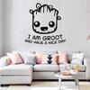 I Am Groo and Have A Nice Day - Cute Baby Grot Face Silhouette Vinyl Wall Art Sticker Decal Decoration Home Bedroom Classroom Nursery Living Room Size (22x30 inch) view 1