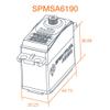 Spektrum A6190 Standard Metal Gear HV Aircraft Servo, SPMSA6190 view 3