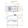 Spektrum A6190 Standard Metal Gear HV Aircraft Servo, SPMSA6190 view 4