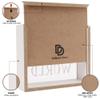 Defined Deco 9.25" x 9.25" x 3.25" Large Adventure Fund Moeny Box, Decoration Shadow Wooden Money Box, Travel Fund Card Box with World Map, Piggy Bank Wood Box for Coins Dollars and Tickets view 4