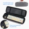 Rummy Cube Game Original Rummy Tiles Game Travel Rummy Game Set with 4 Anti-Skid Racks, Hard EVA Carrying Case, Color-Coded Numbers view 2