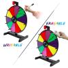 iElyiEsy 15 Inch Spinning Prize Wheel Tabletop Prize Wheel with 10 Slots Dry Erase Spinning Wheel for Trade Show Carnival Party Pub Fortune Game view 2