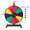 iElyiEsy 15 Inch Spinning Prize Wheel Tabletop Prize Wheel with 10 Slots Dry Erase Spinning Wheel for Trade Show Carnival Party Pub Fortune Game view 4