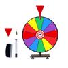 iElyiEsy 12 Inch Spinning Wheel for Prizes 12 Slots Spinner with Stand, Dry Erase Marker and Eraser for Trade Show Carnival Party Pub Fortune Game view 1