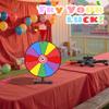 iElyiEsy 12 Inch Spinning Wheel for Prizes 12 Slots Spinner with Stand, Dry Erase Marker and Eraser for Trade Show Carnival Party Pub Fortune Game view 2