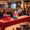 iElyiEsy 12 Inch Spinning Wheel for Prizes 12 Slots Spinner with Stand, Dry Erase Marker and Eraser for Trade Show Carnival Party Pub Fortune Game view 3