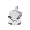 (D) Classic Crystal Dreidel with Hebrew Letters Judaica Hanukah Holiday Present view 1