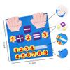 Montessori Learning Toddler Felt Educational Toy Finger Number Learning Counting Math Felt Board Preschool Manipulatives Travel Game Addition Subtraction 3+ Year Old Gift Activity Kindergarten, Blue view 2