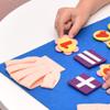 Montessori Learning Toddler Felt Educational Toy Finger Number Learning Counting Math Felt Board Preschool Manipulatives Travel Game Addition Subtraction 3+ Year Old Gift Activity Kindergarten, Blue view 4