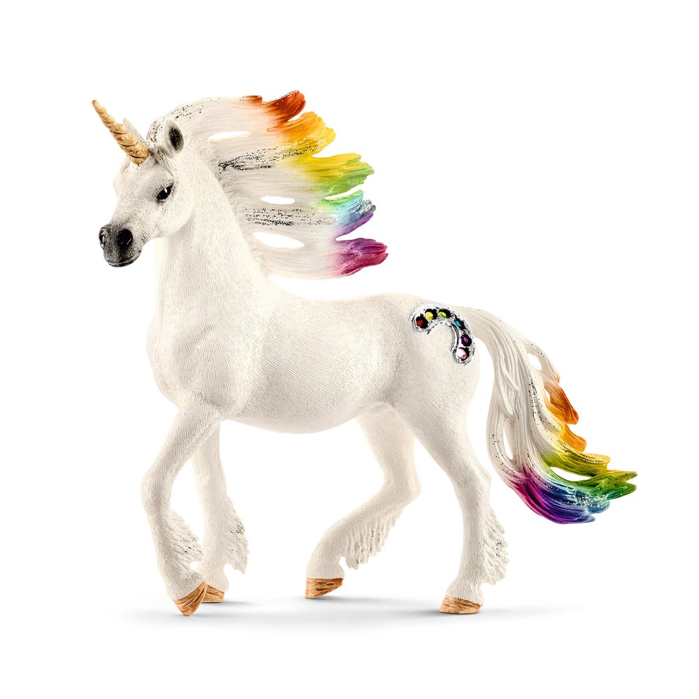Schleich bayala - Rainbow Unicorn Stallion - Unicorn Toy for Girls and Boys - Fantasy Horse Figurine for Kids Ages 5+