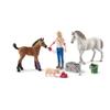 Schleich Farm World 9pc. Vet Visit Playset with Piglet, Mare, and Foal Horse Figurines - Detailed and Durable Farm Animal Toy Set, Fun and Educational Play for Boys and Girls, Gift for Kids Ages 3+ view 4