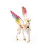 Schleich Bayala Mythical Winged Rainbow Baby Unicorn Foal Figurine - Featuring Majestic Pegasus and Glitter Details, Highly Durable and Fun Imaginative Toy for Boys and Girls, Gift for Kids Ages 5+ view 2