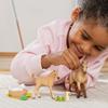 Schleich Horse Club Sarah's Baby Horse Animal Care Figurine Toy Set - Little Farm Animal Care Horse, Foal, and Puppy with Accessories Play Toy Set for Boys and Girls, Gift for Kids Age 5+ view 2