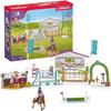 Schleich Horse Club  86-Piece Friendship Horse Tournament Playset, Horse Playset with Arabian Mare Figurine and 2 Dolls, Horse Toys for Girls and Boys Ages 5+ view 1