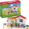 schleich Farm World - 43 PC Veterinarian Practice Playset with Animal Figures and Accessories - Pet Hospital Play Set with Vet, Horse, Dog, and Cat Figurines - Educational Toys for Kids 3+ | 42502 view 1