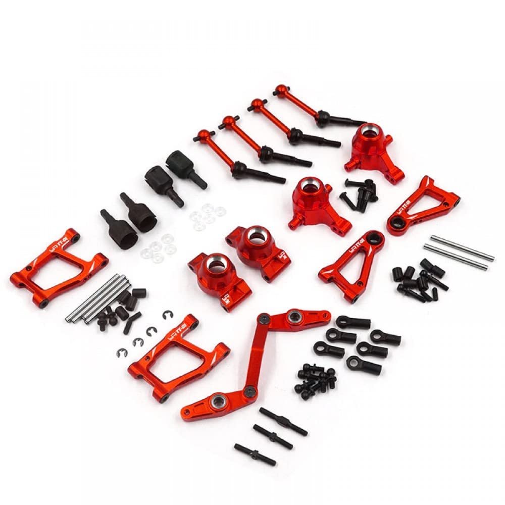 Yeah Racing TATT-S06RD Rapid Performance Essential Upgrade Kit Red : Tamiya TT01/E