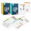 merka Math Flash Cards, 338 Flashcards in Total, Multiplication and Division, Learning Mathematics, Create Game for Kids, Classroom and Homeschool Toys, Ages 4-14, 2 Sets with 169 pcs Each view 1