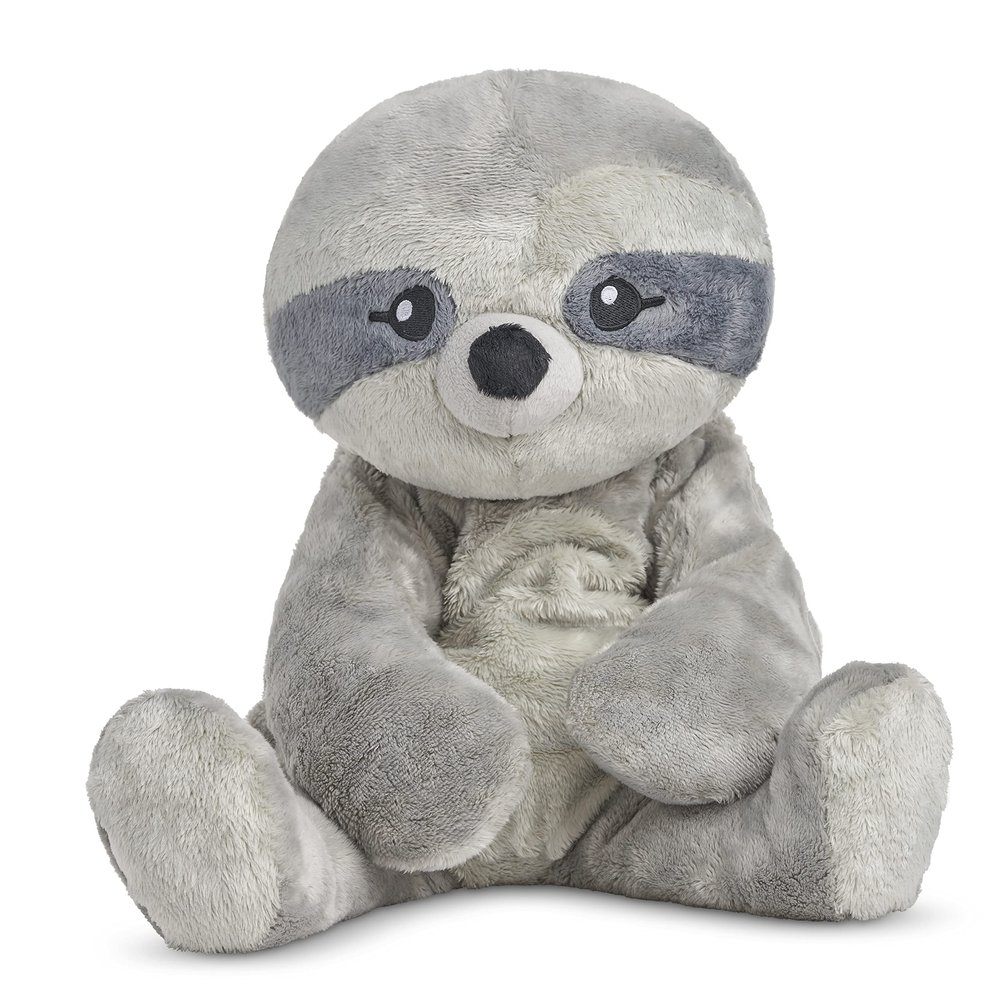 HUGIMALS Sam The Sloth 20 Inch 4.5 lb Heavy Cute Sensory Weighted Comfort Plush | Large Unscented Washable Self Care Calming Stuffed Animal for Kids, Teens and Adults