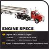 1:50 Kenworth T880S SBFA Tandem with Pusher Axle Day Cab with Heil FD9300/DT-C4 Petroleum Trailer - Diecast Masters - Transport Series view 3
