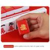 SHATONG Chinese Mahjong Travel Party Game Gift with 144 Melamine Tiles,2 Decks of Poker,4 Dice and Chips Portable Ornate Storage Case Game Set Beautiful Gift Suitable for Collection view 4