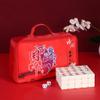 SHATONG Family Mahjong Tile Household Hand Rubbing Ivory 144 Melamine Tiles with Pocket Tablecloth and Portable Soft Nylon Bag Suitable for Travel Family Leisure Time(Size40#) view 1