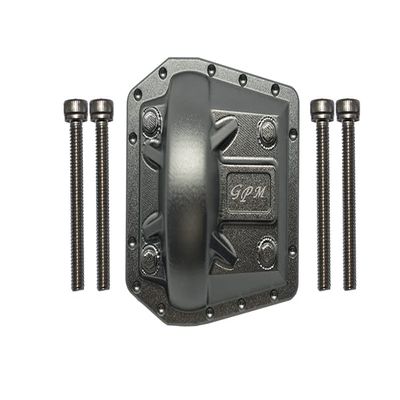 GPM 5Pc Set Upgrades Aluminum Front/Rear Gearbox Cover for 1/6 4WD SCX6 Jeep Jlu Wrangler (AXI05000) & 1/6 4WD SCX6 Trial Honcho (AXI05001) RC Cars (Gray)