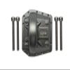 GPM 5Pc Set Upgrades Aluminum Front/Rear Gearbox Cover for 1/6 4WD SCX6 Jeep Jlu Wrangler (AXI05000) & 1/6 4WD SCX6 Trial Honcho (AXI05001) RC Cars (Gray) view 1