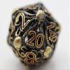 Mind Eater: Bronze - Hollow Metal RPG Dice Set view 3