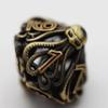 Mind Eater: Bronze - Hollow Metal RPG Dice Set view 4