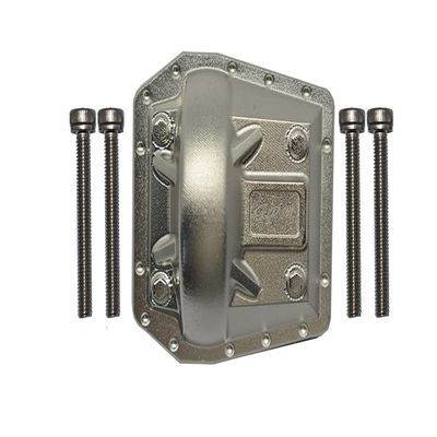 GPM 5Pc Set Upgrades Aluminum Front/Rear Gearbox Cover for 1/6 4WD SCX6 Jeep Jlu Wrangler (AXI05000) & 1/6 4WD SCX6 Trial Honcho (AXI05001) RC Cars (Silver)