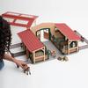 schleich Farm World - 43PC Stable Playset with Horse Figurines - Barn Play Set with Horseback Rider Figure and Equestrian Accessories - Realistic Horse Toys for Screen-Free Play - Kids 3+ | 42195 view 2