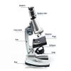 Lab Microscope Slides Microscope 1200X Zoom Monocular Biological Microscope Illuminated Beginner Children Student Kids Microscope Parts (Color : Plastic Body) view 4