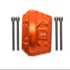 GPM for 1/6 4WD SCX6 Jeep JLU Wrangler AXI05000 Aluminum Front/Rear Gearbox Cover -5PC Set (Orange) view 1