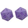 Ultra PRO - Vivid Heavy Metal Dice Set Purple 2ct - Up Your Gaming 20 Sided Dice, Role Playing Games, Matte Finish view 1