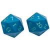 Ultra PRO - Vivid Heavy Metal Dice Set Teal 2ct - Up Your Gaming 20 Sided Dice, Role Playing Games, Matte Finish view 1