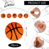 30 Pcs Mini Basketballs Stress Balls 1.18 Inch Mini Basketball Party Favor Tiny Foam Basketballs Small Soft Sports Balls Basketball Decorations Foam Toy for Relief Party view 2