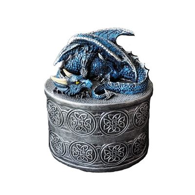 YKHB Coin Bank Fantasy Dragon Piggy Bank Creative Coin Bank Personality Money Bank Birthday Resin Decoration Large Capacity Children's Adult Gifts (Color : Blue)