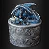 YKHB Coin Bank Fantasy Dragon Piggy Bank Creative Coin Bank Personality Money Bank Birthday Resin Decoration Large Capacity Children's Adult Gifts (Color : Blue) view 2