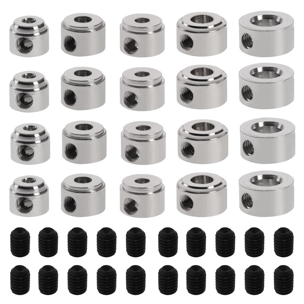 Create idea 20pcs RC Airplane Plane Landing Gear Wheel Stop Collar Copper Plated M2 M2.5 M3 M4 M5 Landing Gear Stopper RC Airplane Replacement Accessoires
