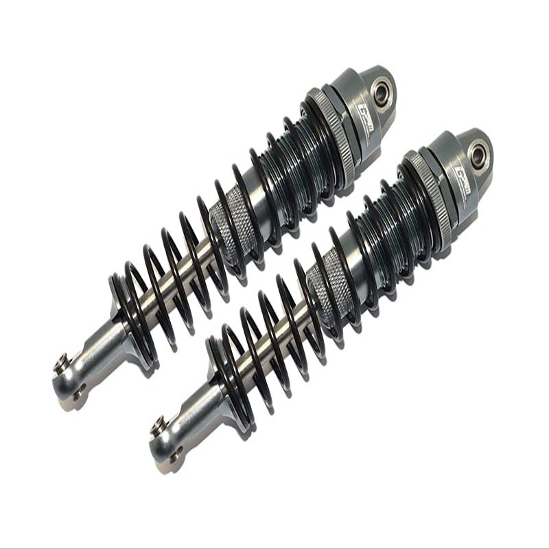 GPM RC Cars 2Pc Set Upgrades Aluminum Front/Rear Thickened Spring Dampers 145MM For 1/6 4WD SCX6 Jeep Jlu Wrangler (AXI05000) & 1/6 4WD SCX6 Trial Honcho (AXI05001)