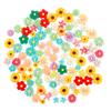 NWFashion 100PCS Miniature Decor Dessert Pastry Toy Food Cake Topper Scrapbooking Shoe Decoration Charms (Flower) view 1